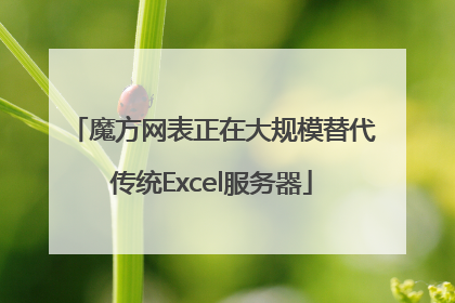魔方网表正在大规模替代传统Excel服务器