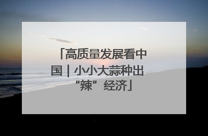 高质量发展看中国|小小大蒜种出“辣”经济