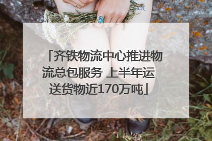 齐铁物流中心推进物流总包服务 上半年运送货物近170万吨