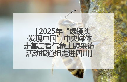 2025年“绿镜头·发现中国”中央媒体走基层看气象主题采访活动报道组走进四川