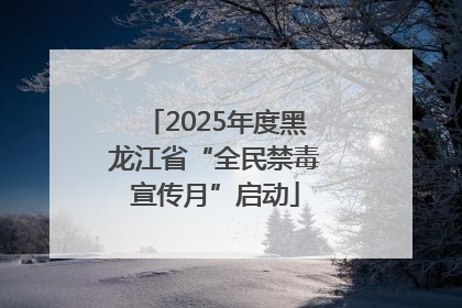 2025年度黑龙江省“全民禁毒宣传月”启动