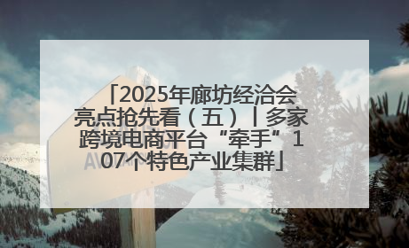 2025年廊坊经洽会亮点抢先看（五）丨多家跨境电商平台“牵手”107个特色产业集群