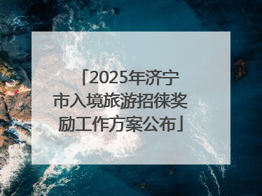 2025年济宁市入境旅游招徕奖励工作方案公布