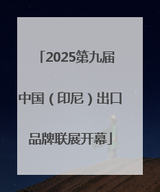 2025第九届中国（印尼）出口品牌联展开幕