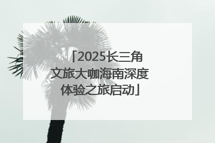 2025长三角文旅大咖海南深度体验之旅启动
