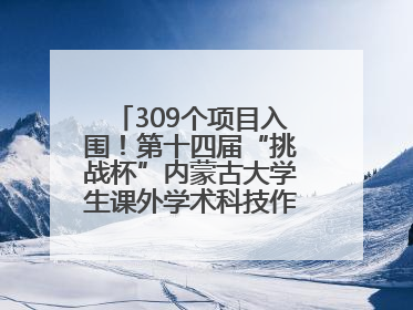 309个项目入围！第十四届“挑战杯”内蒙古大学生课外学术科技作品竞赛收官