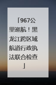 967公里巡航！黑龙江跨区域航道行政执法联合检查