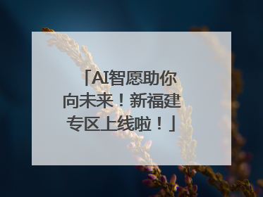 AI智愿助你向未来！新福建专区上线啦！